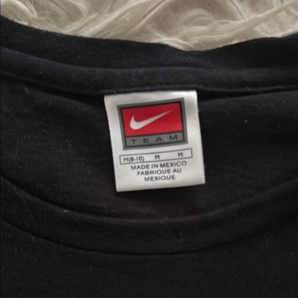 Nike Black and Yellow Long Sleeve Iowa Tee